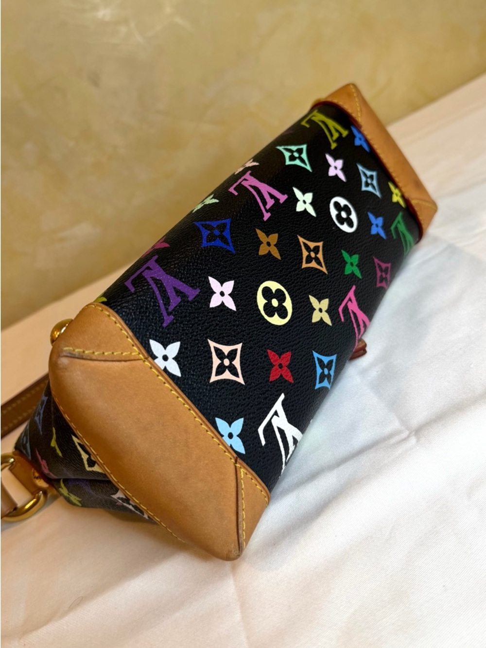 Louis Vuitton Multicolor Monogram Eliza Black Canvas Shoulder Bag - Picture 7 of 17